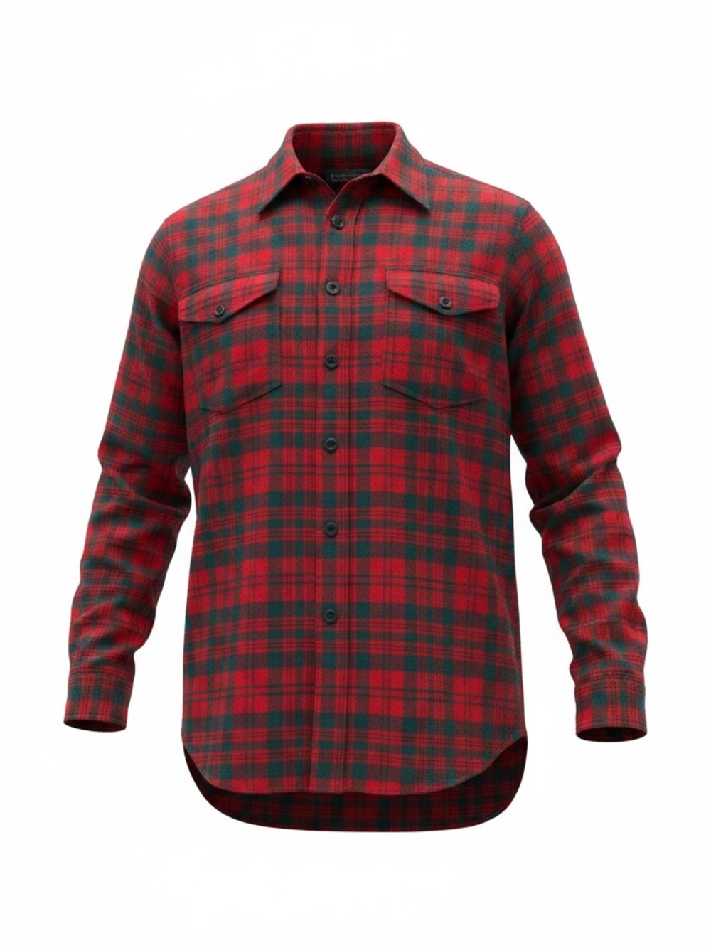 Vintage Pendleton buffalo Red vintage virgin wool‎ Plaid Button-Down Shirt